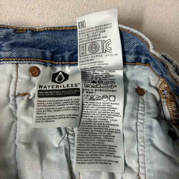 Levi's 501 Jean Shorts Womens 29 Blue - Picture 7 of 12